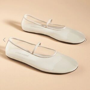 Jeffery Campbell Swan Lake Mesh Flats in Beige